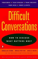 Difficult conversations